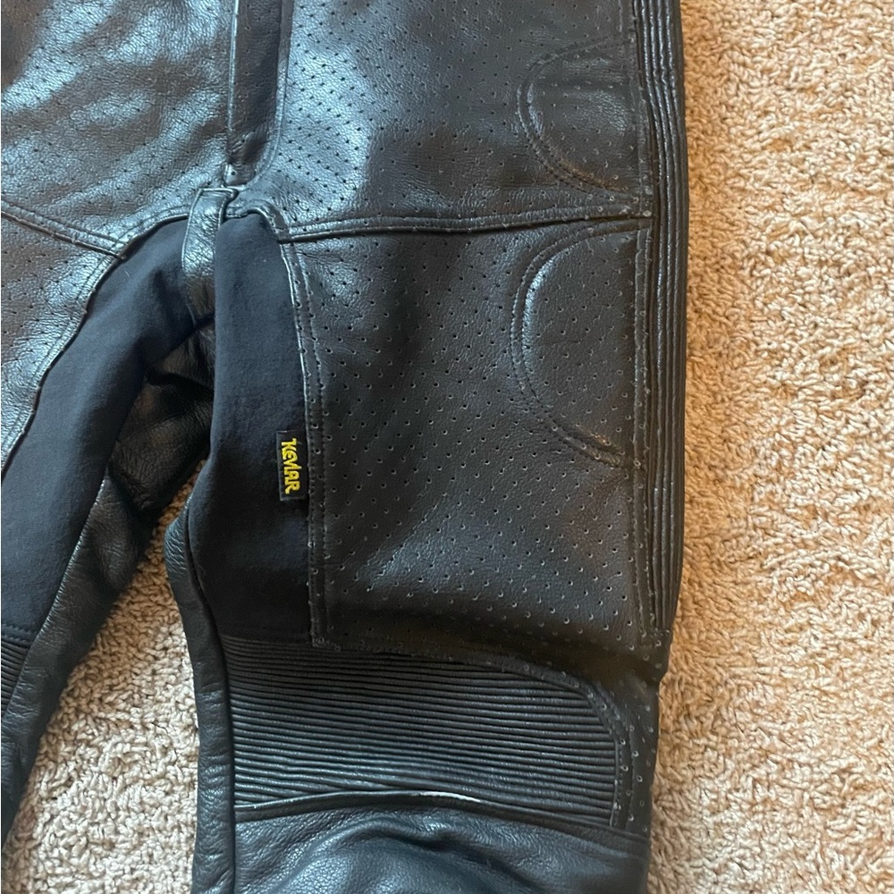 Field Sheer Men’s Vintage All Leather Motorcycle Pants In Sz 36 - Picture 4 of 15